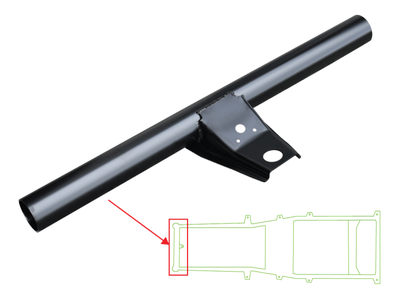97-'06 TJ WRANGLER FRONT FRAME CROSSMEMBER WITH BODY MOUNT SUPPORT