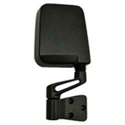 LKQ - 1987-2002 Jeep Wrangler Passenger's Side Door Mirror Manual Adjustment, Manual Folding, Non-Heated, Textured Paint To Match