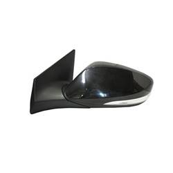 LKQ - 2011-2013 Hyundai Elantra Driver's Side Door Mirror Power Adjustment, Manual Folding, Heated, Housing Turn Signal Indicator, Mirror Turn Signal Indicator, Black