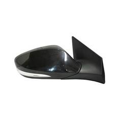 LKQ - 2011-2013 Hyundai Elantra Passenger's Side Door Mirror Power Adjustment, Manual Folding, Heated, Housing Turn Signal Indicator, Mirror Turn Signal Indicator, Black