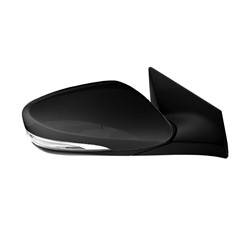 LKQ - 2014-2016 Hyundai Elantra Passenger's Side Door Mirror Power Adjustment, Manual Folding, Heated, Housing Turn Signal Indicator, Mirror Turn Signal Indicator, Textured Paint To Match