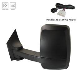 LKQ - 2003-2023 Chevrolet Express Van, 2003-2023 GMC Savana Van Driver's Side Door Mirror Power Adjustment, Manual Folding, Heated, Blind Spot Mirror, Textured