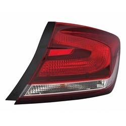 LKQ - '13-'15 Honda Civic Passenger Side Outer Tail Light Assembly