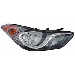 LKQ - '11-'13 Hyundai Elantra, '13 Hyundai Elantra Coupe Passenger Side Halogen Head Light Assembly