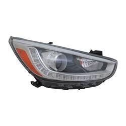 LKQ - 2014-2017 Hyundai Accent Passenger's Headlight Assembly