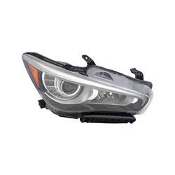 LKQ - 2014-2017 Infiniti Q50 Passenger's Headlight Assembly