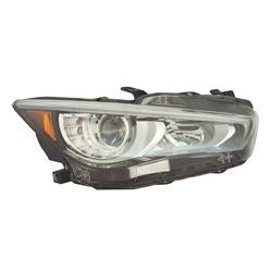LKQ - 2018-2024 Infiniti Q50 Passenger's Headlight Assembly