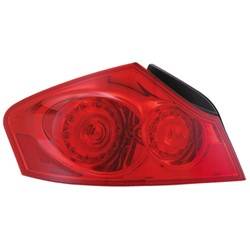 LKQ - '11-'12 INFINITI G25, '07-'08 INFINITI G35, '09-'13 INFINITI G37, '15 INFINITI Q40 Driver Side Outer Tail Light Assembly