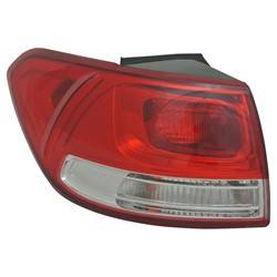 LKQ - '16-'18 Kia Sorento Driver Side Outer Bulb Type Tail Light Assembly