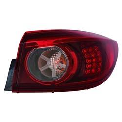 LKQ - '14-'16 Mazda 3 Passenger Side Outer Tail Light Assembly