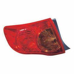 LKQ - '09-'10 Toyota Corolla Driver Side Tail Light Assembly