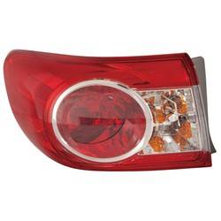 LKQ - '11-'13 Toyota Corolla Driver Side Outer Tail Light Assembly
