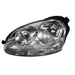 LKQ - '06-'09 Volkswagen GTI, '05-'10 Volkswagen Jetta, '06-'09 Volkswagen Rabbit Driver Side Halogen Head Light Assembly