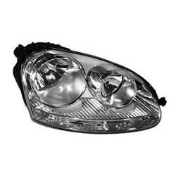 LKQ - '06-'09 Volkswagen GTI, '05-'10 Volkswagen Jetta, '06-'09 Volkswagen Rabbit Passenger Side Halogen Head Light Assembly