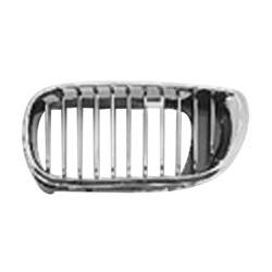 LKQ - '02-'05 BMW 320i, '02-'05 BMW 325i, '02-'05 BMW 325xi, '02-'05 BMW 330i, '02-'05 BMW 330xi Driver Side Upper Hood-Mounted Grille