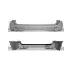 LKQ - 2006-2008 Honda Pilot Rear Bumper Cover