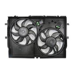 LKQ - '14-'17 Ram ProMaster 1500, '14-'18 Ram ProMaster 2500, '14-'18 Ram ProMaster 3500 Radiator And Condenser Fan Assembly With Two Fans Side By Side