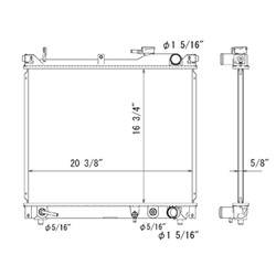 LKQ - '99-'02 Chevrolet Tracker, '99-'02 Suzuki Vitara Radiator