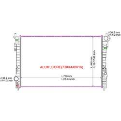 LKQ - '08-'12 Ford Taurus, '08-'09 Mercury Sable Radiator