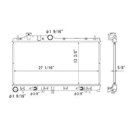 LKQ - '16-'17 Subaru Crosstrek, '09-'13 Subaru Forester, '13-'15 Subaru XV Crosstrek Radiator