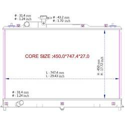 LKQ - '10-'12 Mazda CX-7 Radiator 2.3 Liter L4 With Turbo