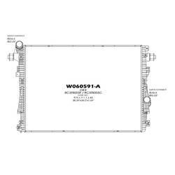 LKQ - '11-'16 Ford F-250 Super Duty, '11-'16 Ford F-350 Super Duty, '11-'16 Ford F-450 Super Duty, '11-'16 Ford F-550 Super Duty Primary Engine Cooling Radiator For Models With 6.7l V8 Turbodiesel Plastic And Aluminum