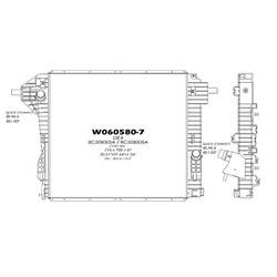 LKQ - '11-'16 Ford F-250 Super Duty, '11-'16 Ford F-350 Super Duty, '11-'16 Ford F-450 Super Duty, '11-'16 Ford F-550 Super Duty Radiator For Models With 6.2 Liter V8