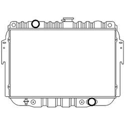 LKQ - '79-'80 Dodge, '81-'98 Dodge Ram Pickup, '99-'03 Dodge Ram 1500 Van, '99-'03 Dodge Ram 2500 Van, '99-'03 Dodge Ram 3500 Van Radiator