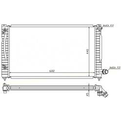 LKQ - '00-'04 Audi A6, '03-'04 Audi RS6, '02-'03 Audi S6 Radiator