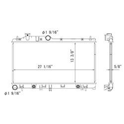 LKQ - '08 Subaru Impreza, '05-'11 Subaru Legacy, '05-'09 Subaru Outback Radiator