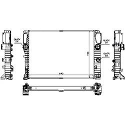 LKQ - '06 Mercedes CLS55 AMG, '07-'11 Mercedes CLS63 AMG, '05-'06 Mercedes E320, '03-'06 Mercedes E55 AMG, '07-'09 Mercedes E63 AMG Radiator