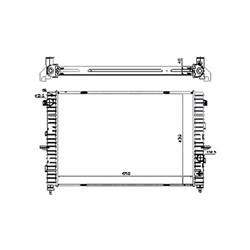 LKQ - '99-'04 Land Rover Discovery Radiator 4.0l V8 With Ac Automatic Transmission