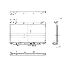 LKQ - '07-'08 Honda Fit Radiator Assembly