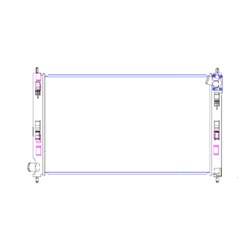 LKQ - '08-'14 Mitsubishi Lancer, '08-'13 Mitsubishi Outlander, '11-'12 Mitsubishi Outlander Sport, '11-'12 Mitsubishi RVR Radiator