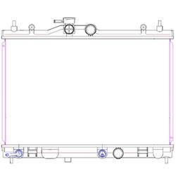LKQ - '07-'12 Nissan Versa Radiator For Models With Conventional 4-Speed Automatic Trans [Exc Cvt] Plastic And Aluminum