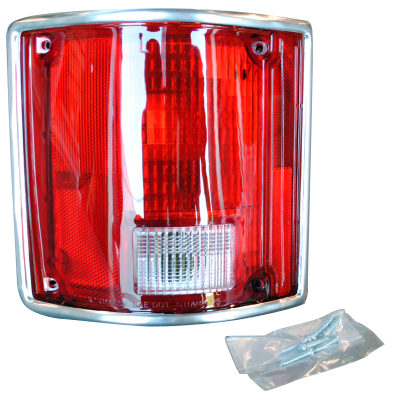 78-'91 BLAZER & JIMMY TAIL LIGHT ASSEMBLY WITH CHROME TRIM, DRIVER'S SIDE