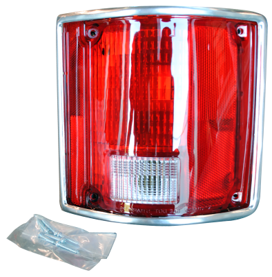 78-'91 BLAZER & JIMMY TAIL LIGHT ASSEMBLY WITH CHROME TRIM, PASSENGER'S SIDE - Image 1