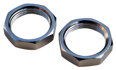 47-'59 CHEVROLET/GMC PICKUP WIPER RETAINER NUTS, CHROME, 2PC