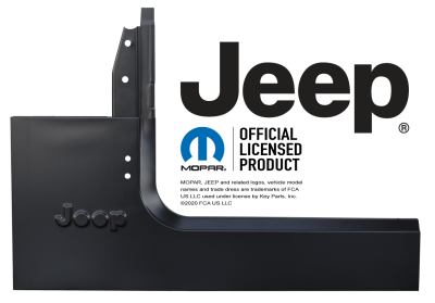 '87-'95 YJ WRANGLER FRONT QUARTER PANEL, FLANGED, WITH A PILLAR, WITH LOGO, LICENSED, LH - Image 1