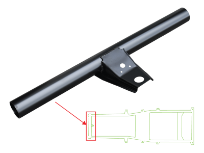 '97-'06 TJ WRANGLER FRONT FRAME CROSSMEMBER WITH BODY MOUNT SUPPORT - Image 2