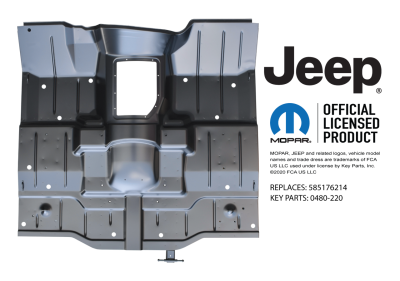 '87-'95 JEEP WRANGLER FULL FLOOR PAN ASSEMBLY, REPLACES 55176214 - Image 2