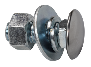 47-'87 CHEV/GMC "LOW DOME" BUMPER BOLT WITH POLISHED STAINLESS STEEL CAP