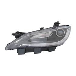 '16-'17 Chrysler 200 Driver Side Halogen Head Light Assembly Without Led Daytime Runing Lights With Chrome Trim