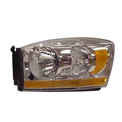 '06 Dodge Ram 1500, '06 Dodge Ram 2500, '06 Dodge Ram 3500 Driver Side Head Light Lens And Housing