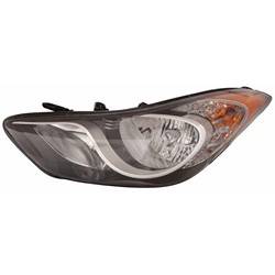 '11-'13 Hyundai Elantra, '13 Hyundai Elantra Coupe Driver Side Halogen Head Light Assembly