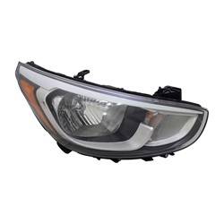 '15-'17 Hyundai Accent Passenger Side Halogen Headlight Assembly