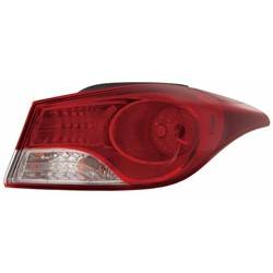 '11-'13 Hyundai Elantra, '13 Hyundai Elantra Coupe Passenger Side Outer Tail Light Assembly