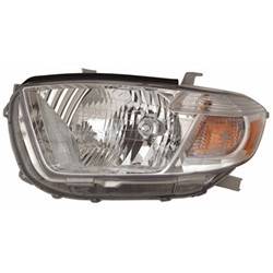 '10 Toyota Highlander Driver Side Head Light Assembly