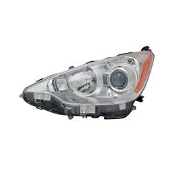 '12-'14 Toyota Prius C Driver Side Halogen Headlight Assembly