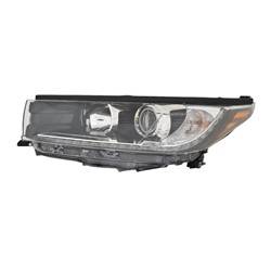 2017-2018 Toyota Highlander Driver's Headlight Assembly